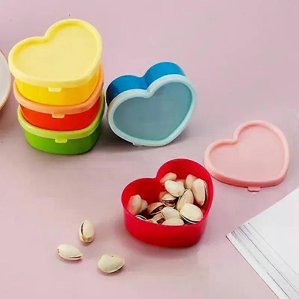 Mini Liten Snack Organizer Ketchup Salat Krydder Bærbar Matbeholder Kjøkken Krydder Oppbevaringsbeholder C-5pcs