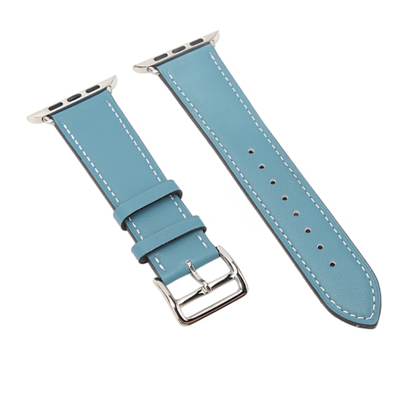 Smart Watch Watch Klockarmband Läder Smart Watch Tillbehör för IOS Watch Series SE 8 7 6 5 4 3 2 1 42mm 44mm 45mm Blå