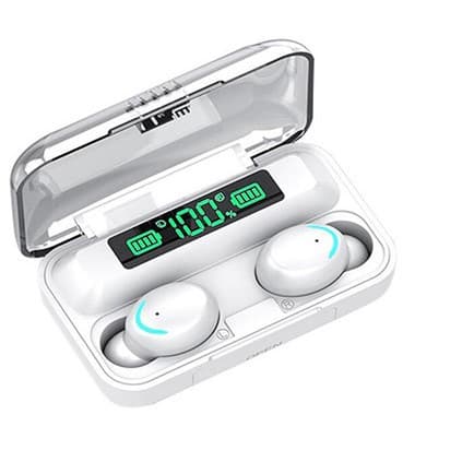 Bluetooth trådløse ørepropper, in-ear-stil med mikrofon, støydempende, hvit. white