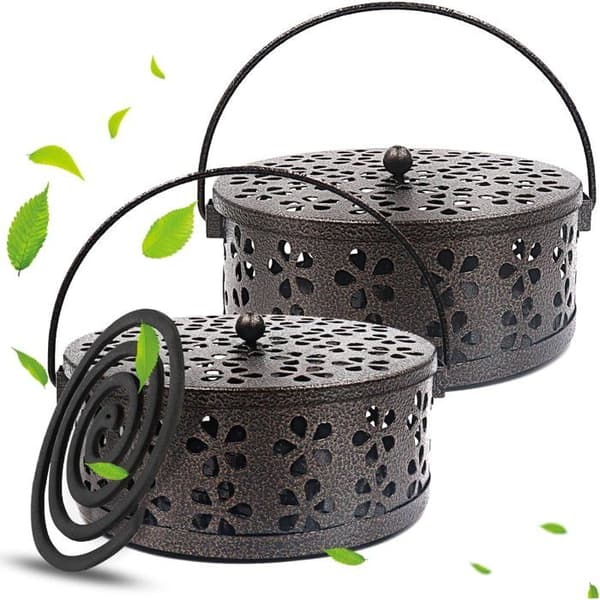 2-pack myggspiralhållare för vardagsrum, sovrum och yogastudior