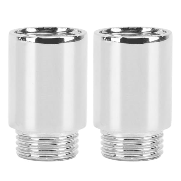 2 stk. dusjarmforlengelse, rustfritt stål, krombelegg, dusjhodeforlengelsesrør for bad, 3 cm/1,2 tommer