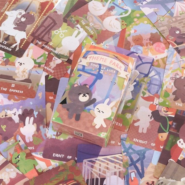 Funning Temapark Tarotkort Spådomslek Familjefest Brädspel Engelsk Version Kortspel