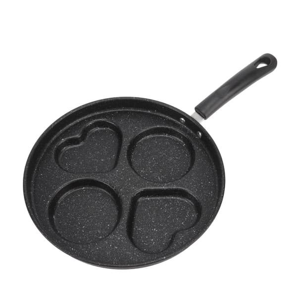 4-kopps stekepanne for egg, non-stick jevn oppvarming jernpanne for pannekaker bacon frokost