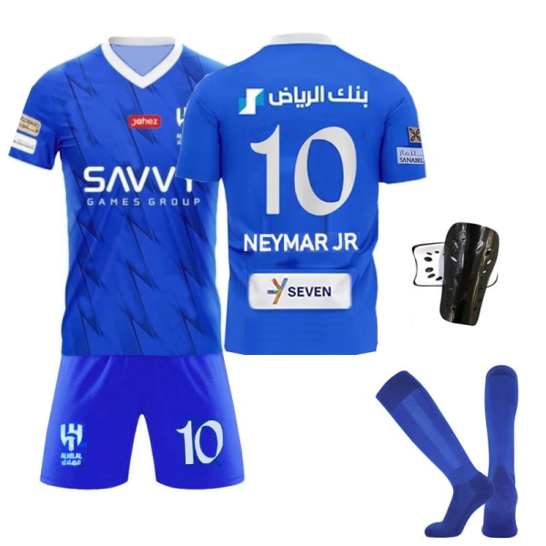 Ny säsong 2023-24 Riyadh Crescent Home No. 10 Neymar fotbollströja sportkläder L