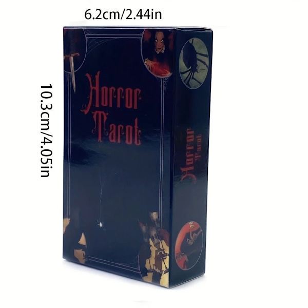 Horror Tarotkort Engelsk Sjov Kortspil Bordspil Spådom Skæbne