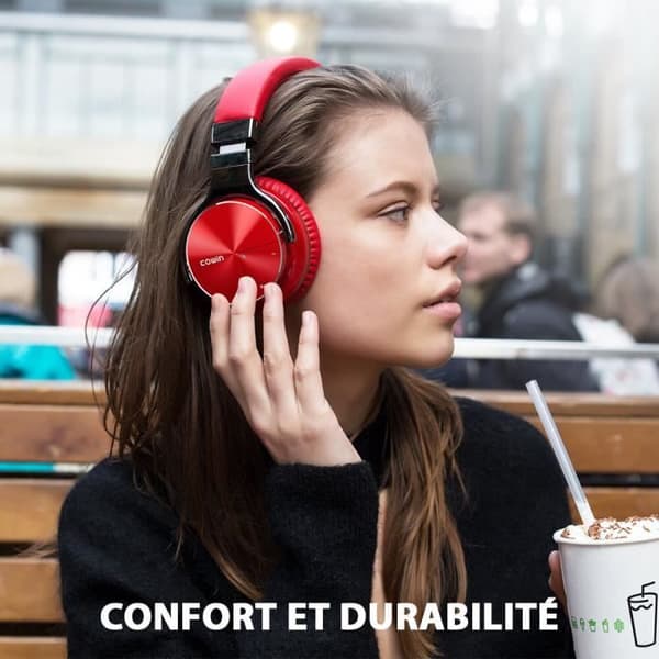 COWIN E7 Pro Active Noise Calling Bluetooth -headset med mikrofon i det trådlösa headsetet