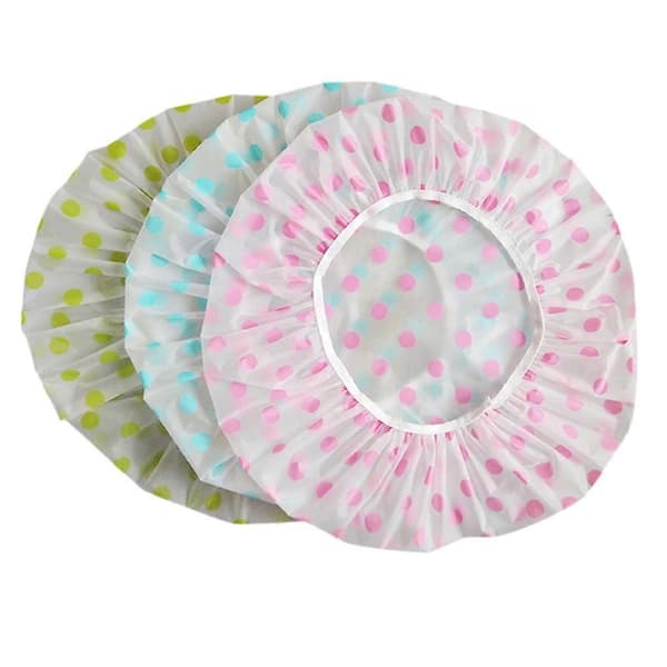 Återanvändbar Duschmössa 3-pack Elastisk Duschmössa Portabel A