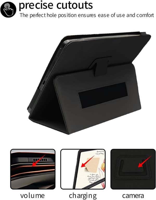 Etui til XP-Pen Magic Note Pad 10.95\" Android Tablet, Premium PU Læder Foldecover med Blyantholder og Håndrem