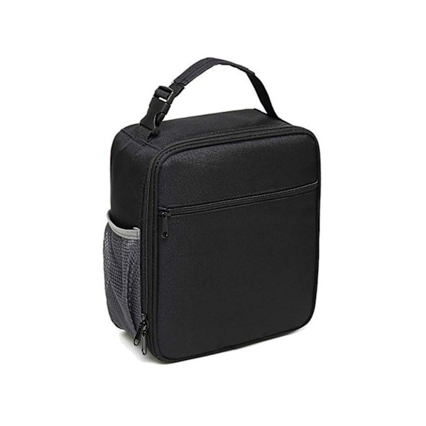 Lunchlåda Herr Kvinnor Lunchväska Office Work School Återanvändbar Bärbar Lunchbox-Svart