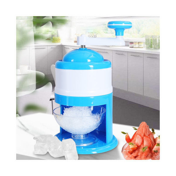 Utmärkt manuell israkmaskin i plast för handvevad iskross