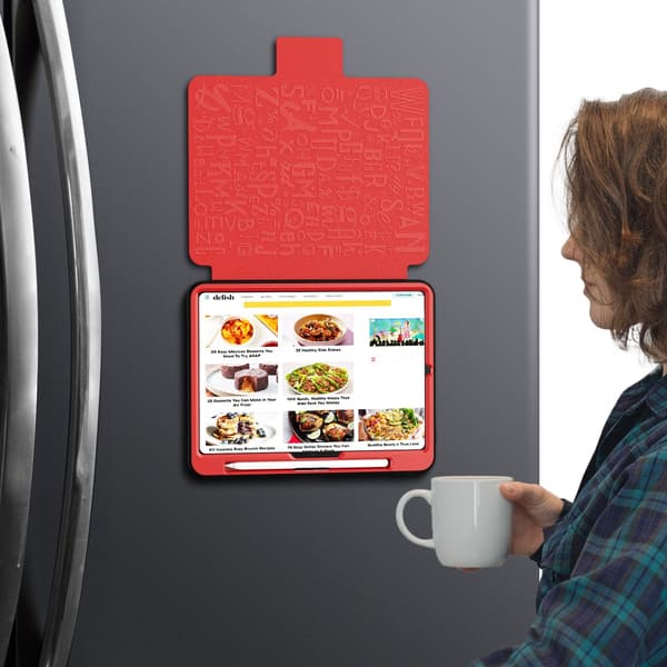 Magnetisk læretui til iPad Pro 11 2024, rød, med blyantholder