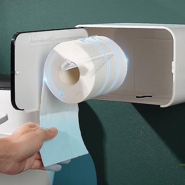 Tissue Dispenser til Toiletpapirboks Beholder Badeværelse Tissue Box Black