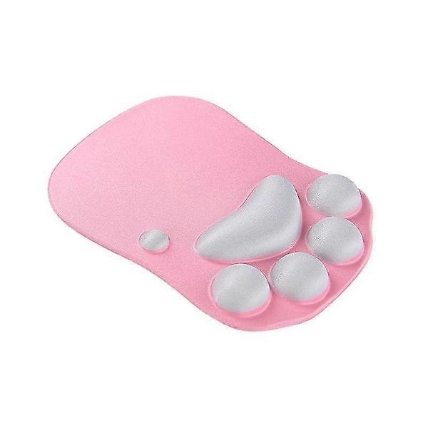 Musematte med håndleddsstøtte, Musematte Kattepote, Ergonomisk Musematte, 3D Silikon Musematte
