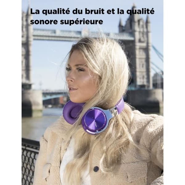 COWIN E7 Pro Lilla støyreduserende Bluetooth-headset med mikrofon trådløst headset