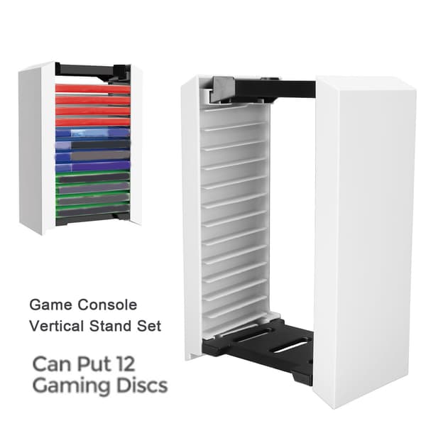 DOBE TP5‑1545 Spelkonsol Vertikal Stativ Tillbehör Set med Spelställ Förvaring Controller Laddningsdocka för PS5