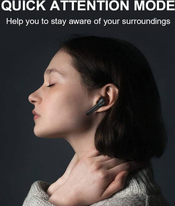 JS82 Langattomat Bluetooth-nappikuulokkeet mikrofonilla - Dugt