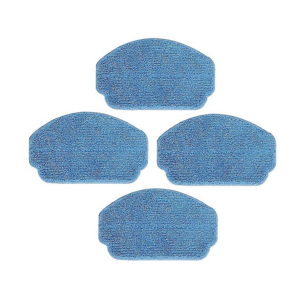 4 stk. M0P Pads Udskiftningsmoppe til BR150 BR151 Robotstøvsuger Blue