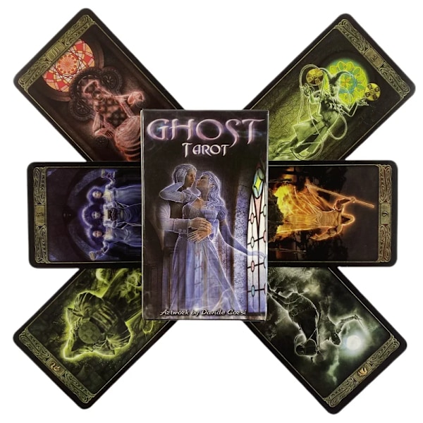 The Ghost Tarot -kortit 78 kpl korttia Oracle Englanninkielinen Visions Divination Edition Lautapelipelit