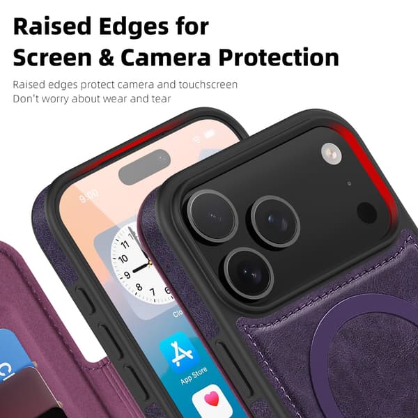 Folio-deksel kompatibelt med iPhone 17 Pro, iPhone 17, Samsung S25 og Google Pixel 10-Dugt Royal Blue For iPhone13