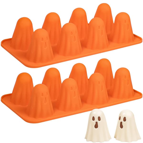 Halloween Spöke Silikon Bakform, Chokladkaka Isbitsform, Enkelförpackning Single pack