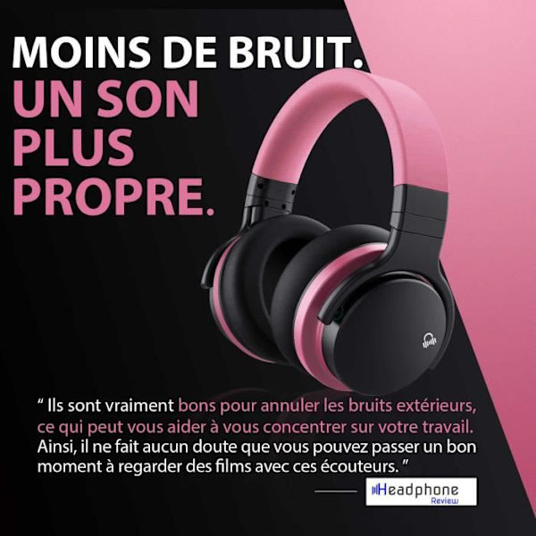 E7 BASIC C Rosa aktivt headset brusreducerande bluetooth headset trådlöst headset
