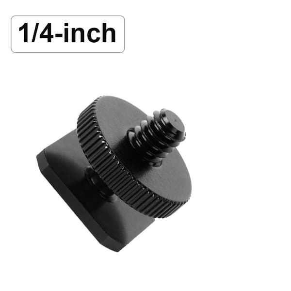 Universal Flashbeslag, 1/4-tommer Skrue Quick Release, Aluminiumslegering, Sort