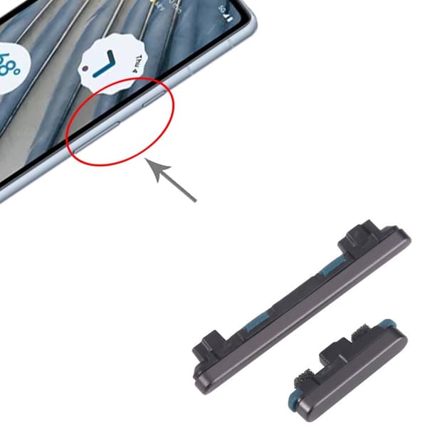 Flexkabel för ström- och volymknapp kompatibel med Google Pixel 7A-Dugt Blue