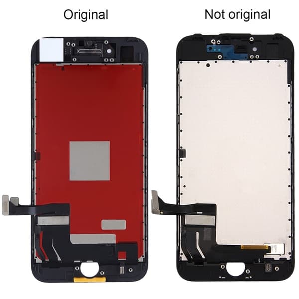 LCD berøringsskjermmontering for iPhone 7-Dugt White
