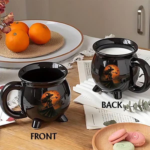 Halloween Kaffemugg 350ml Keramik, Alternativ A, 13.5cm Nyhetsmugg
