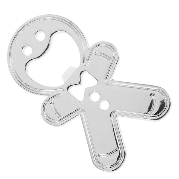 Kreativ Flasköppnare Rostfritt Stål Pepparkaksgubbe Form För Jul Silver 7x4x0.2CM 1Set Silver 7x4CM