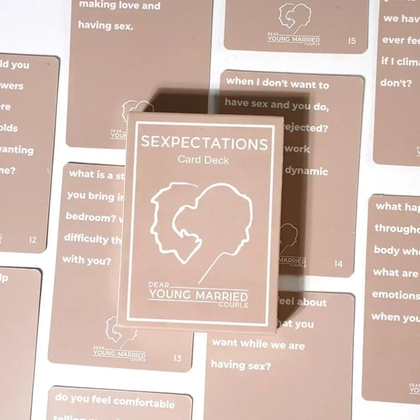 Realizations Sexpectations Foundations Kortlek Samtalsstartare För Par Roliga Äktenskaps Resekort Spel Bröllopspresenter - Grön Green