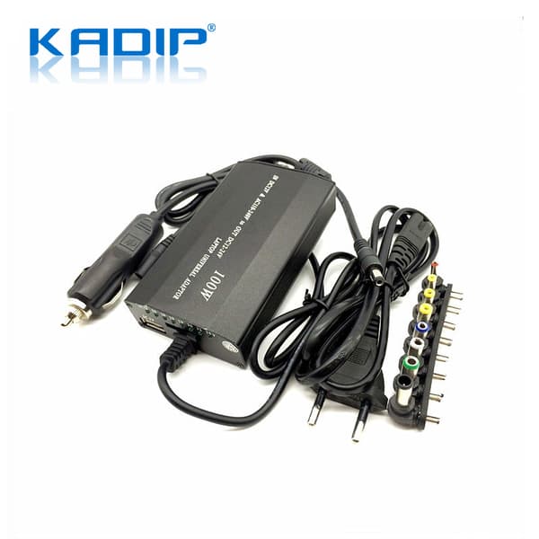 100W justerbar strømadapter for bærbar PC