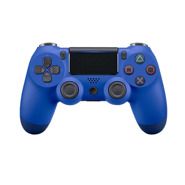 Trådløs Bluetooth P4-spilcontroller med bevægelsesvibration til pc, mobil og konsolbrug Blue