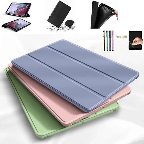 A9 plus Samsung Galaxy Tab A7 Lite 8.7 A9 -kotelolle SM-T220/T225 Kolmiosainen jalustakotelo tab s6 lite Tab A7 10.4 T500 A8 X200 -kotelo Tietokoneen suojakuoret ja -kalvot black Tab S6Lite 10.4 2022