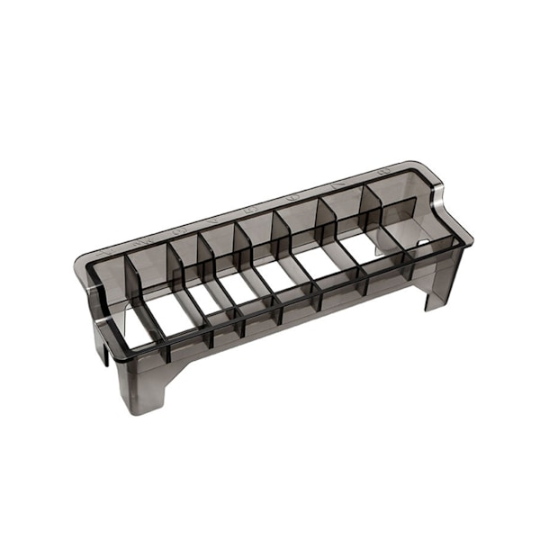 8 Rum Guide Begrænsningskam Opbevaringsboks Transparent Præcis Skala Elektrisk Hårklipper Opbevaringsstativ Holder Organizer Case Salon-Sort