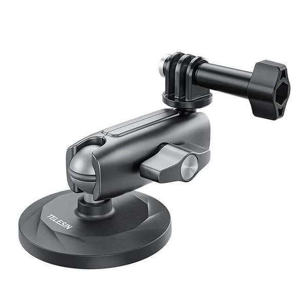 Magnetfäste för actionkamera, 3600GS neodymmagneter, dubbelt kulhuvud, vikbart, aluminium