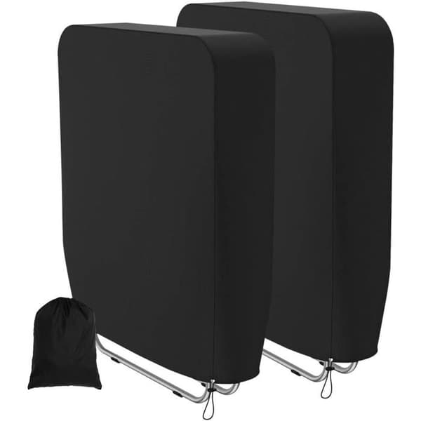 2-pack vattentäta, UV-beständiga, rivtåliga överdrag för fällbara vilstolar, 93 x 82 cm
