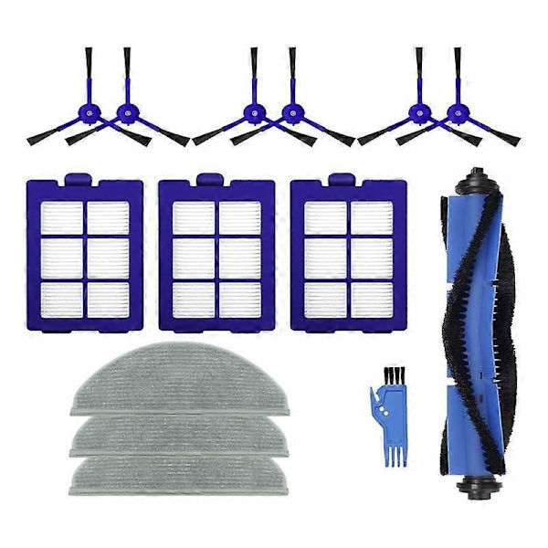 Filterborste Moppdynor Tillbehörssats för RoboVac X8 Robotdammsugare Ersättningsdelar As Shown