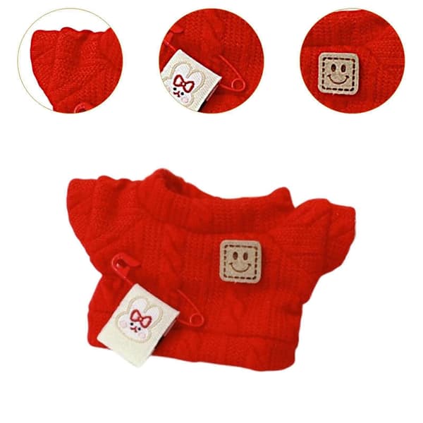 Dockkläder DIY Bedårande Flickdockskläder för Hängdocka Julklapp red As described
