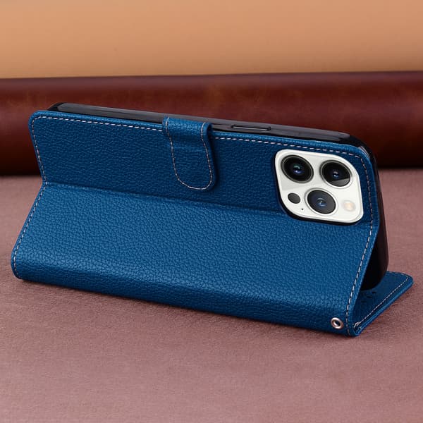 Folio-telefonfodral kompatibelt med iPhone 16 Pro, iPhone 14 och iPhone 13-Dugt Red For iPhone 15