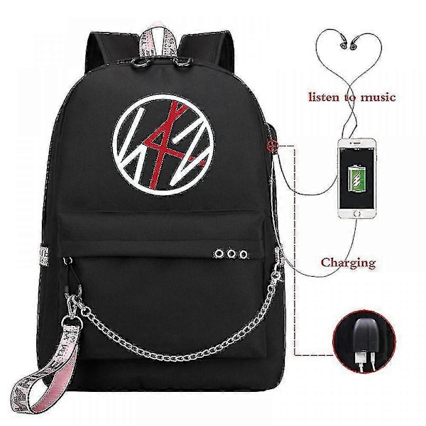 Stray Kids USB-reppu, korealainen tyyli, Felix-kirjalaukku, takaisin kouluun, pojat, tytöt, fanilahjakassi, Mochila 31