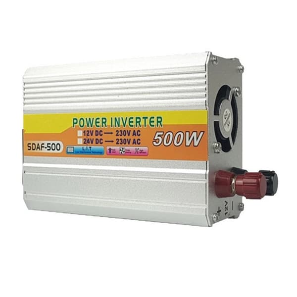 500W Bilstrømomformer, 12V/24V til 220V Strømkonverter 12V to 220V