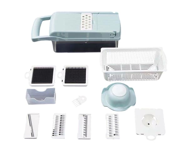 1 Set Bekväm Veggie Chopper High Hardness Bailer - Blå