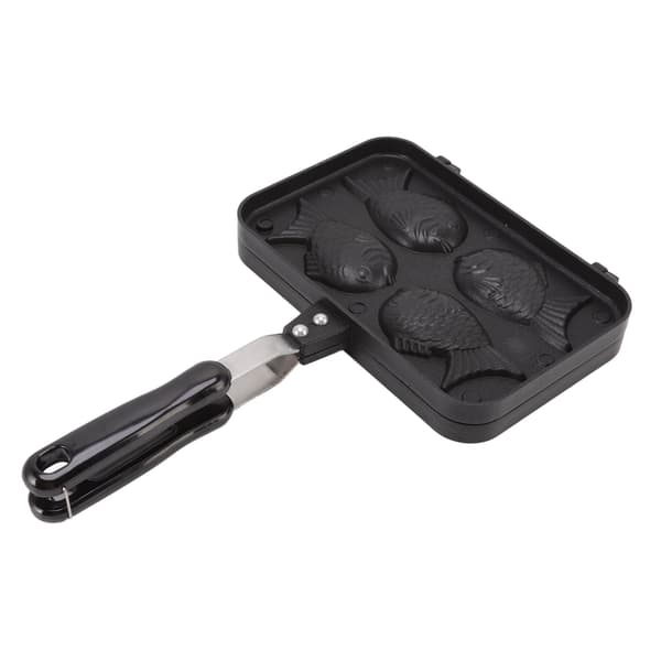 Taiyaki Fiskformet Kakemaker, Non-Stick Dobbel Stekepanne, Vaffelform