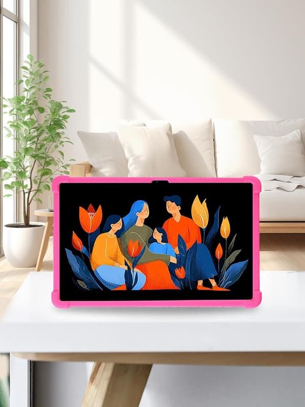 Kompatibel med Lenovo Idea Tab Plus 12.1\" Silikonfodral, Justerbart Ställ Stötsäkert Barn