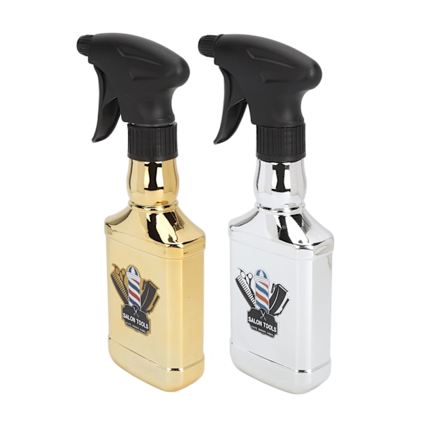 2 st tomma sprayflaskor 500 ml justerbar spray fin dimma hårspray för frisörsalong frisör