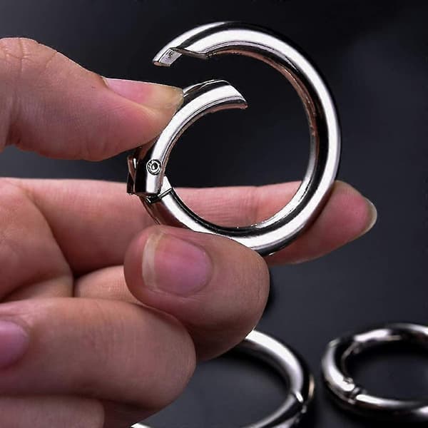 Dhrs Karbinhake Väska, 30 Stycken Rund Karbinhake, Fjäderspänne Mini Karbinhake
