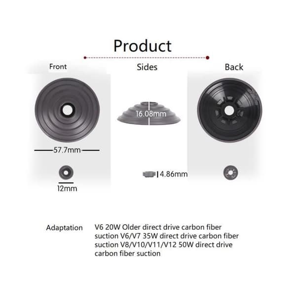 Til støvsuger gulvbørste sugehoved elektrificering sider interface dæksel, A