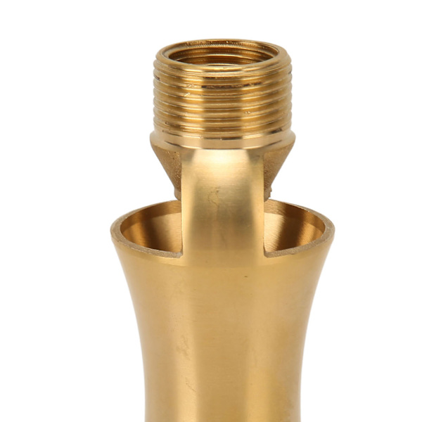 Dammsprinkler Vattenfontänmunstycke Koppar Istorn Kaskade Cedar Sprayhuvud för Trädgårdsdamm G1/2 G3/4 Universal 9.5cm