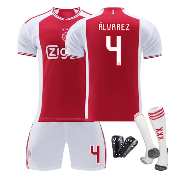 Ajax hemmatröja 23-24 nr 10 Tadic fotbollströja - set - nr 4 + strumpor + benskydd XS(160-165cm)